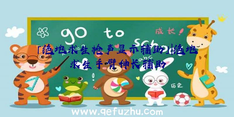 「绝地求生枪声显示辅助」|绝地求生手臂伸长辅助